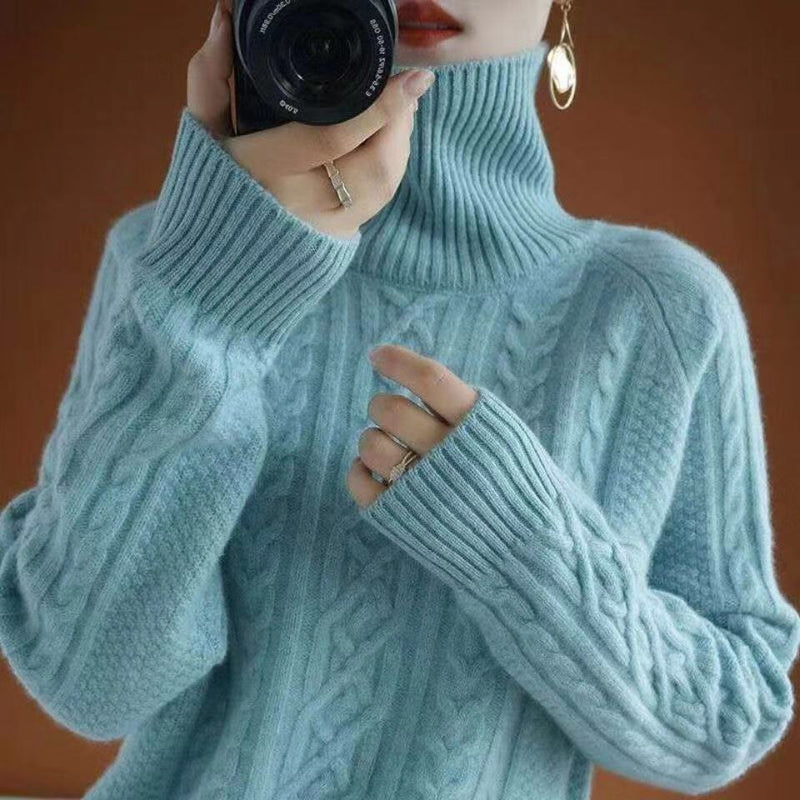 Gita - Gestrickter Rollkragenpullover