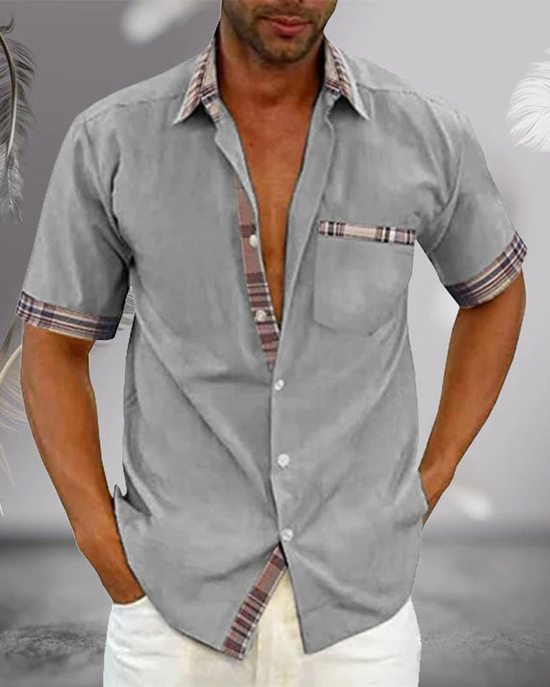 Herren Kurzarmhemd