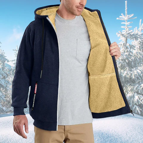 Fleece-Hoodie mit Reißverschluss
