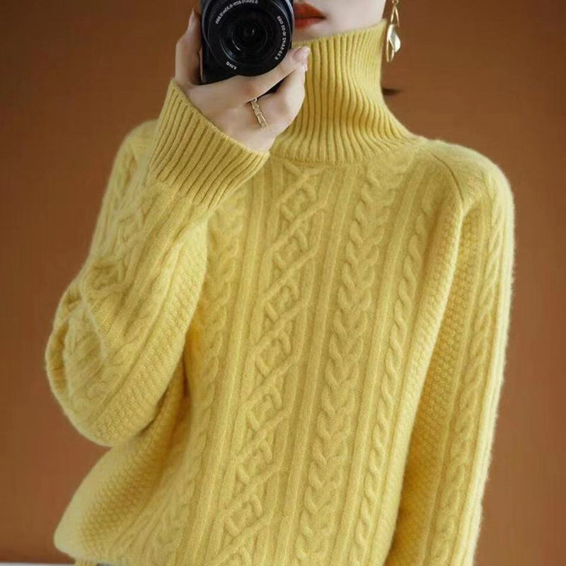 Gita - Gestrickter Rollkragenpullover
