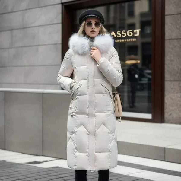 Abigail - Stylischer Mantel mit Kunstfell