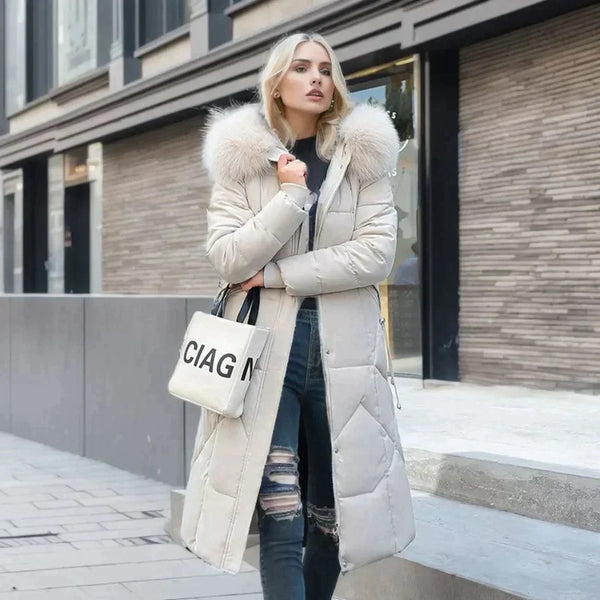 Abigail - Stylischer Mantel mit Kunstfell