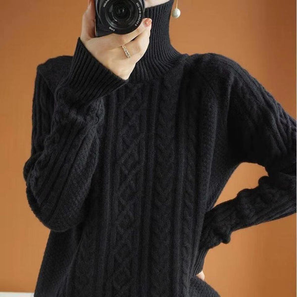 Gita - Gestrickter Rollkragenpullover