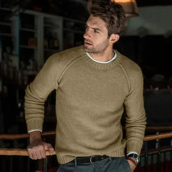 Pullover mit Rundhalsausschnitt für Herren
