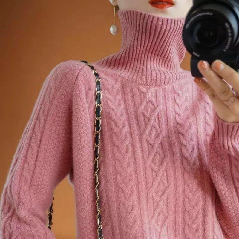 Gita - Gestrickter Rollkragenpullover
