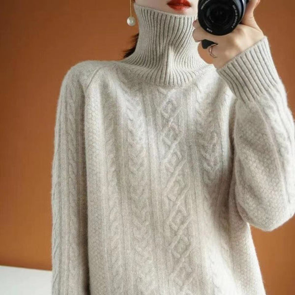 Gita - Gestrickter Rollkragenpullover