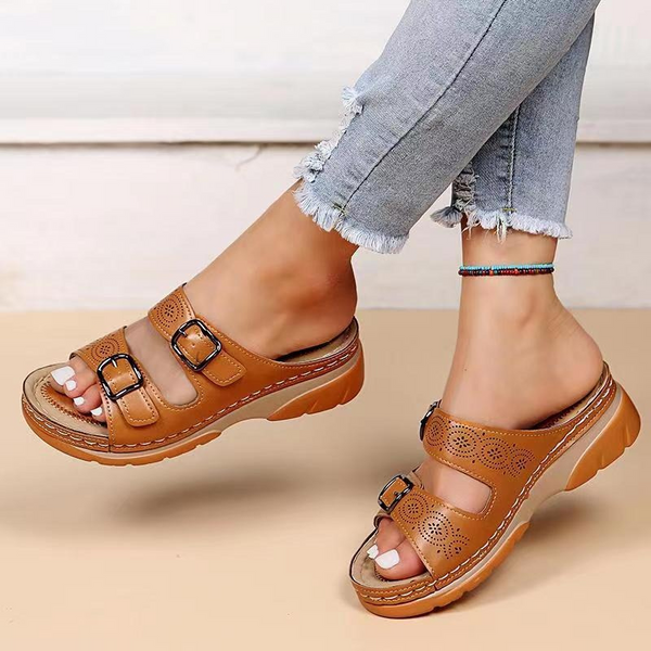 Alva - Extra Bequeme Orthopädische Damensandalen