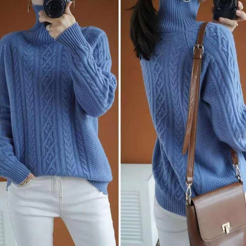 Gita - Gestrickter Rollkragenpullover