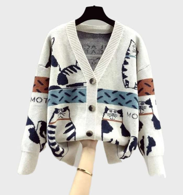 Benigna - Elegante Jacquard-Knitjacke