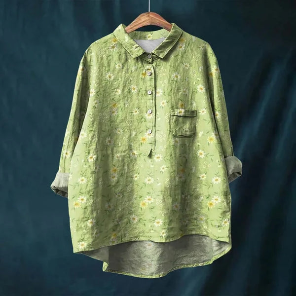 Ruby - Vintage Blumenbluse