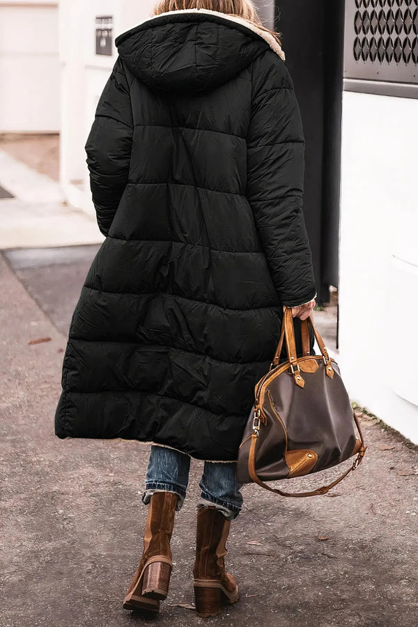 Beidseitig tragbare 2 in 1 Winterjacke