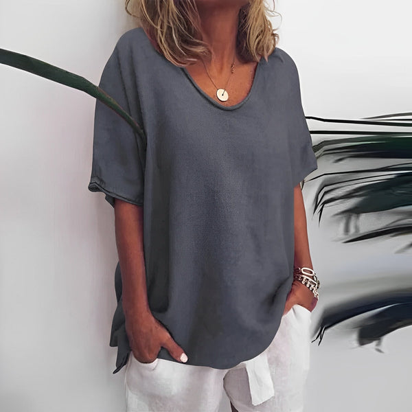 Yara - Lässige Und Lockere Bluse Für Damen