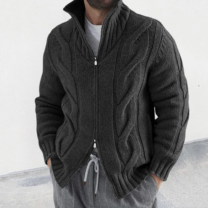 Strickjacke mit doppeltem Gleiten