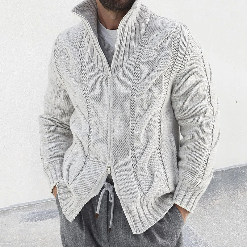 Strickjacke mit doppeltem Gleiten