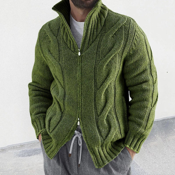 Strickjacke mit doppeltem Gleiten