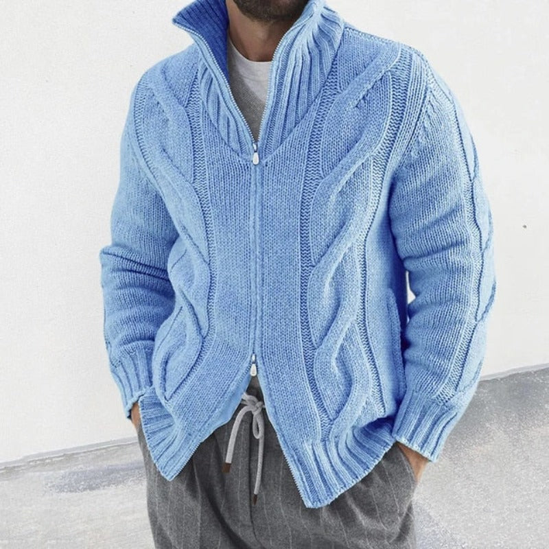 Strickjacke mit doppeltem Gleiten