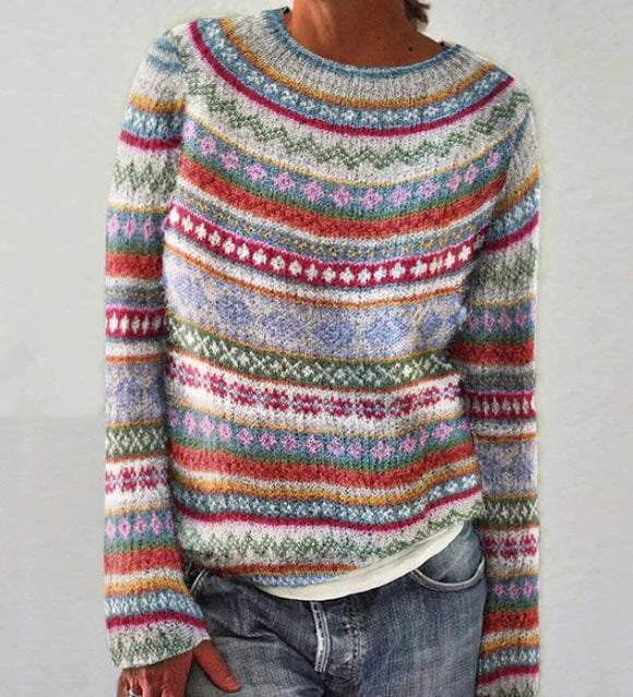 Emma - Stilvolle Strickpullover mit Rundhalsausschnitt