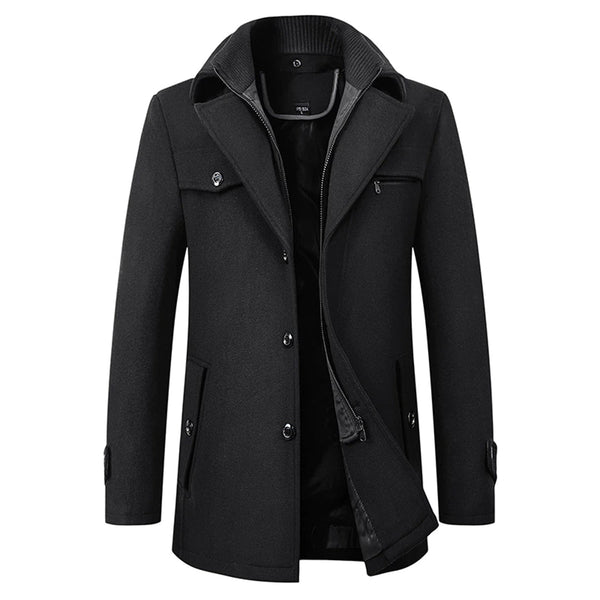 Langer Parka-Wintermantel für Herren