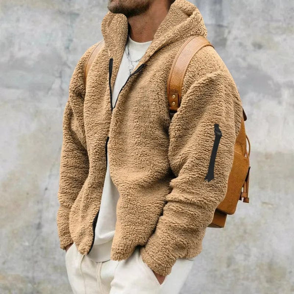Moderne Sherpa-Jacke aus Fleece