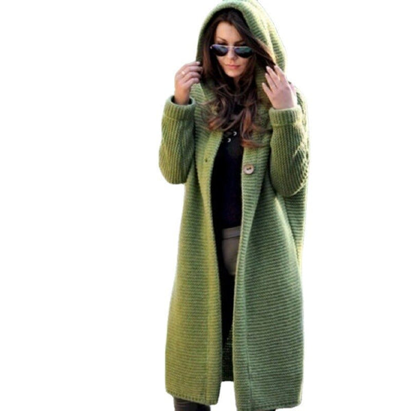 Bequemer Cardigan mit Kapuze