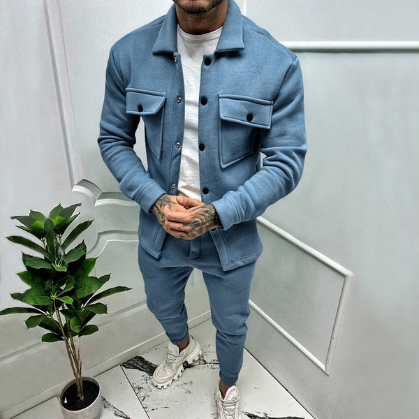 Männer Zweiteiliges Wildleder-Outfit