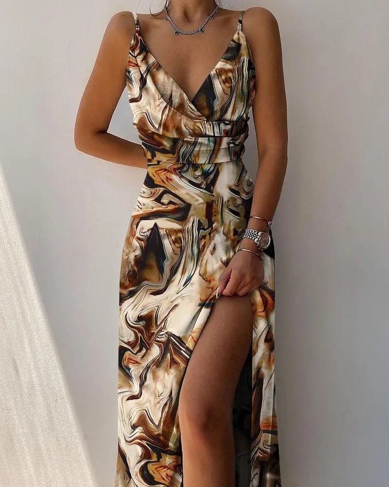 Alessa - Stilvolles V-Ausschnittkleid