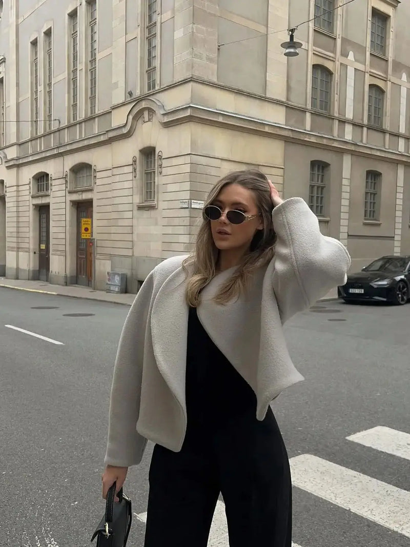 Damen Kurze Wolljacke