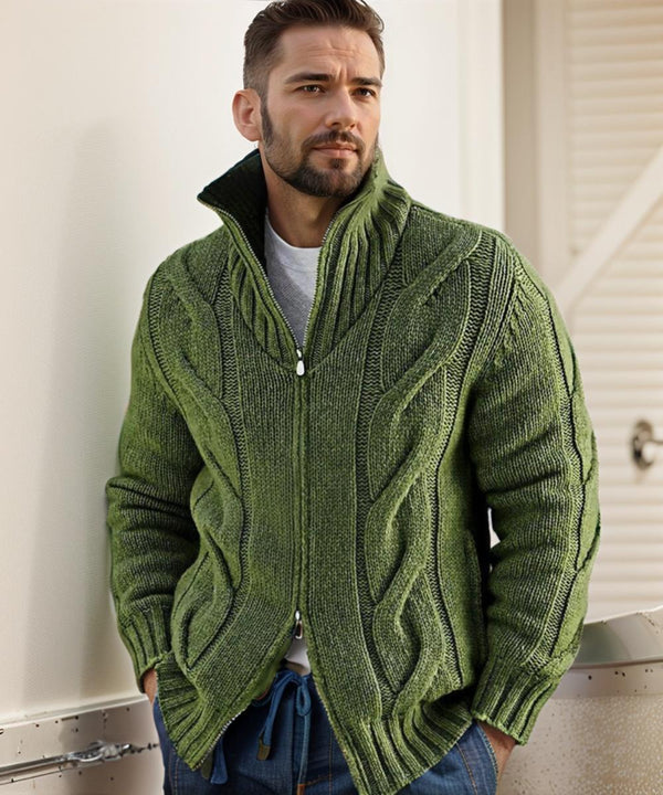 Strickjacke mit doppeltem Gleiten