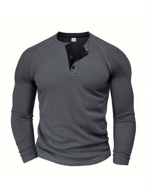 Lässiges Henley-Shirt für Herren