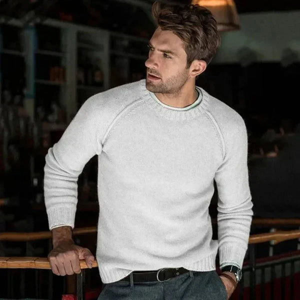 Pullover mit Rundhalsausschnitt für Herren