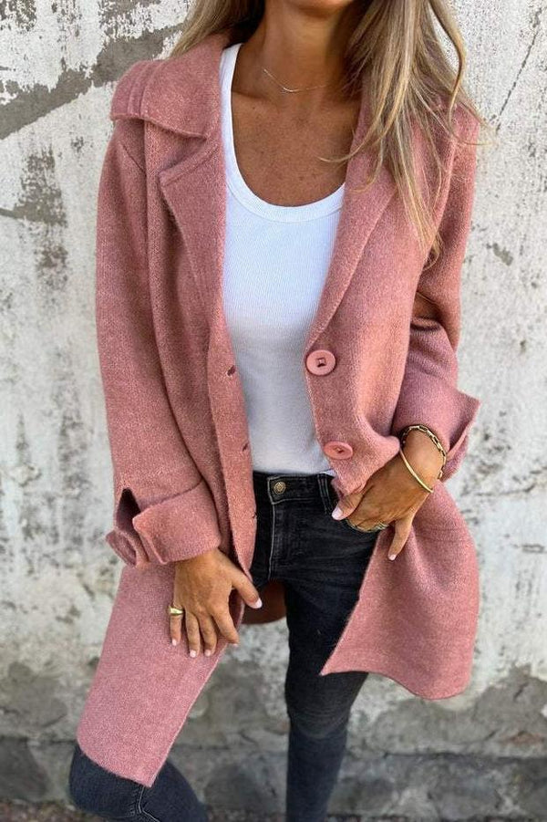 Casual Lange Übergangsjacke