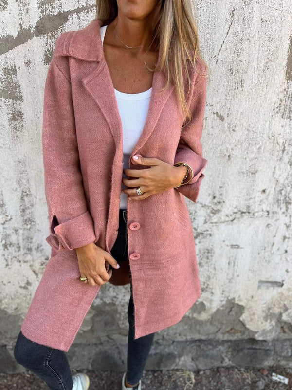 Casual Lange Übergangsjacke