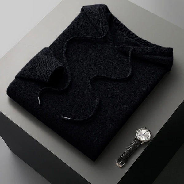 Kapuzenpullover aus Merinowolle für Herren