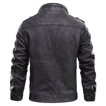 Stilvolle Herren-Motorradjacke aus Leder