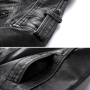Stilvolle Herren-Motorradjacke aus Leder